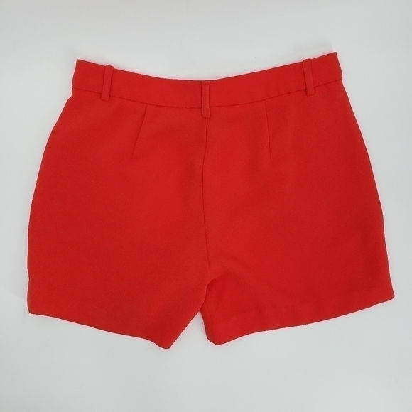 J. Crew Women's Pleaed Red Dress Shorts - Picture 3 of 7